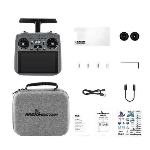 RadiomasterAX12 ELRS Charcoal