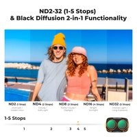 Фільтр 2 в 1 ND2-32+Black Mist 1/4 K&F; Concept для камери DJI Osmo Pocket 4P