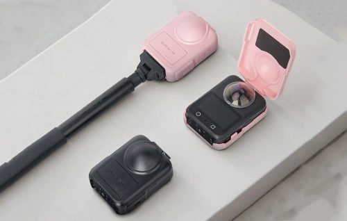 Plastikowe etui ochronne - półotwarte Sunnylife do DJI Osmo 360 (różowe)