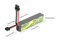 Акумулятор BetaFPV LAVA Series II 2S 580mAh 95C - 1 шт.