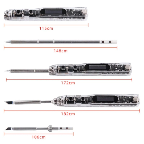 Przenośna lutownica OLED SEQURE SI012 Pro z 1 grotem (końcówka TS-BC2)