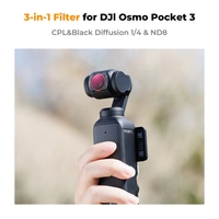 Набір з 3 фільтрів CPL+Black Mist 1/4+ND8 K&F Concept для камери DJI Osmo Pocket 3