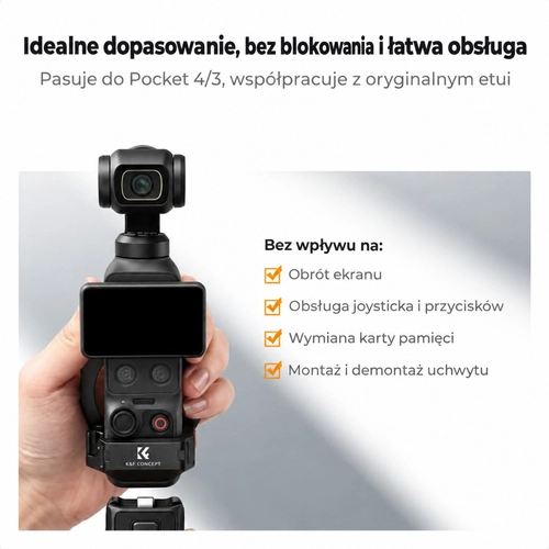 Магнітна подовжувальна рамка для DJI Osmo Pocket 3/4 від K&F Concept
