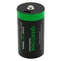 PATONA Premium 2x Akumulatory LR20 Mono D z USB-C i kablem USB-C z 1x do 2x