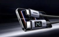 Кабель USB-C Ugreen L530 240 Вт, 480 Мбіт/с, 3 м (сірий)