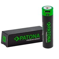 Літій-іонний акумулятор PATONA Premium 18650 з роз'ємом USB-C, 3,7 В, 3300 мА·год