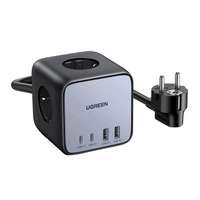 Подовжувач EU cube UGREEN CD268, 65Вт, 1.8м (чорний)