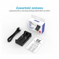 Xtar MC2 USB-C Charger for 18650 Cylindrical Li-ion Batteries / Cells – NEW