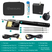 Lutownica SEQURE S99 z 4 grotami (końcówki K, I, B1, BC2) - Kit