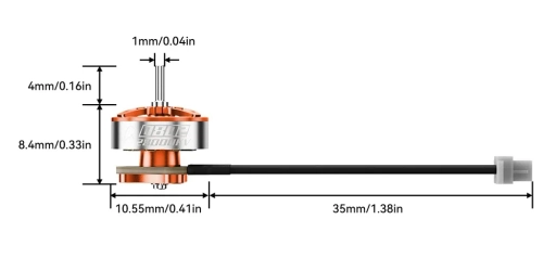 BetaFPV 0802 22000KV Brushless Motors (2026) 4-Pack | Air75 II Freestyle Series