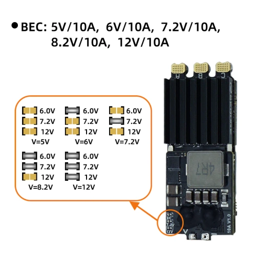 SEQURE 28120 ESC 2-8S 120A ( AM32) + BEC 10A