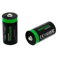 2 PATONA Premium LR14 Rechargeable Batteries with USB-C and a USB-C Cable
