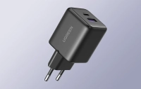 Мережевий зарядний пристрій Ugreen X516 USB + USB-C, GaN, 30 Вт (чорний)