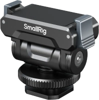 Quick mount bracket for DJI Osmo Action 5 Pro / 4 / 3 with SmallRig 5436 cold shoe adapter