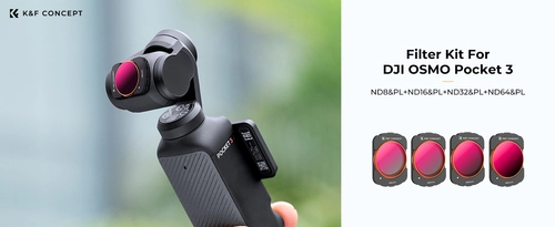 Набір з 4 фільтрів ND/PL K&F Concept для камери DJI Osmo Pocket 3