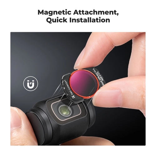 Set of 3 CPL+Black Mist 1/4+ND8 K&F Concept filters for camera DJI Osmo Pocket 3