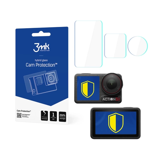 Hybrid Screen Protector for the DJI Osmo Action 5 Pro - 3mk Cam Protection