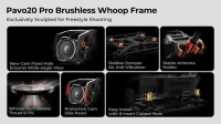 Рама для BetaFPV Pavo20 Pro з кріпленням HD VTX (чорна)