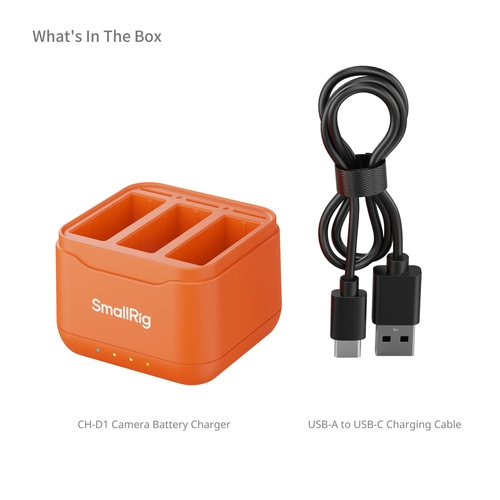 Battery charger for camera DJI Action 6 / Action 5 Pro / Osmo 360 SmallRig 5921