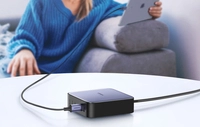 Мережевий зарядний пристрій UGREEN CD271 2xUSB-A, 4xUSB-C, GaN, 200W (чорний)