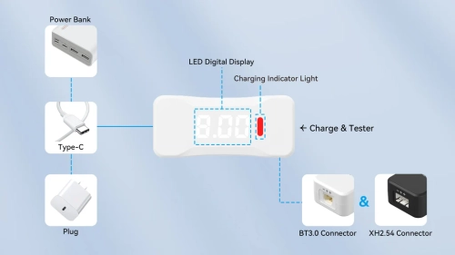 2S BT3.0 BetaFPV battery charger and voltage tester