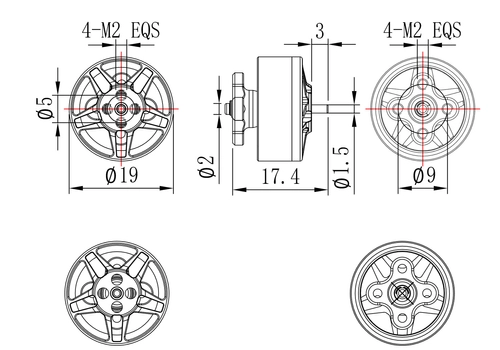 Silnik Pilotix 1405 3200KV