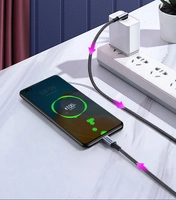 Kabel USB-C do USB-C, kątowy UGREEN US334 5A, PD 100W, 2m (czarny)