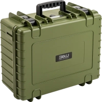 B&W Type 6000 Suitcase / Brown-Green (with Dividers)